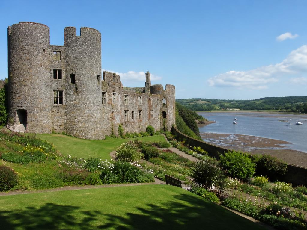 Laugharne Castle, Carmarthenshire, Wales